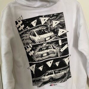 Initial D Bait White Hoodie